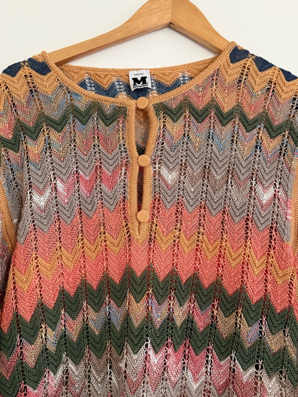 Missoni Multicolor Zigzag Knit Tunic in Mustard Accent - Picture 12 of 16